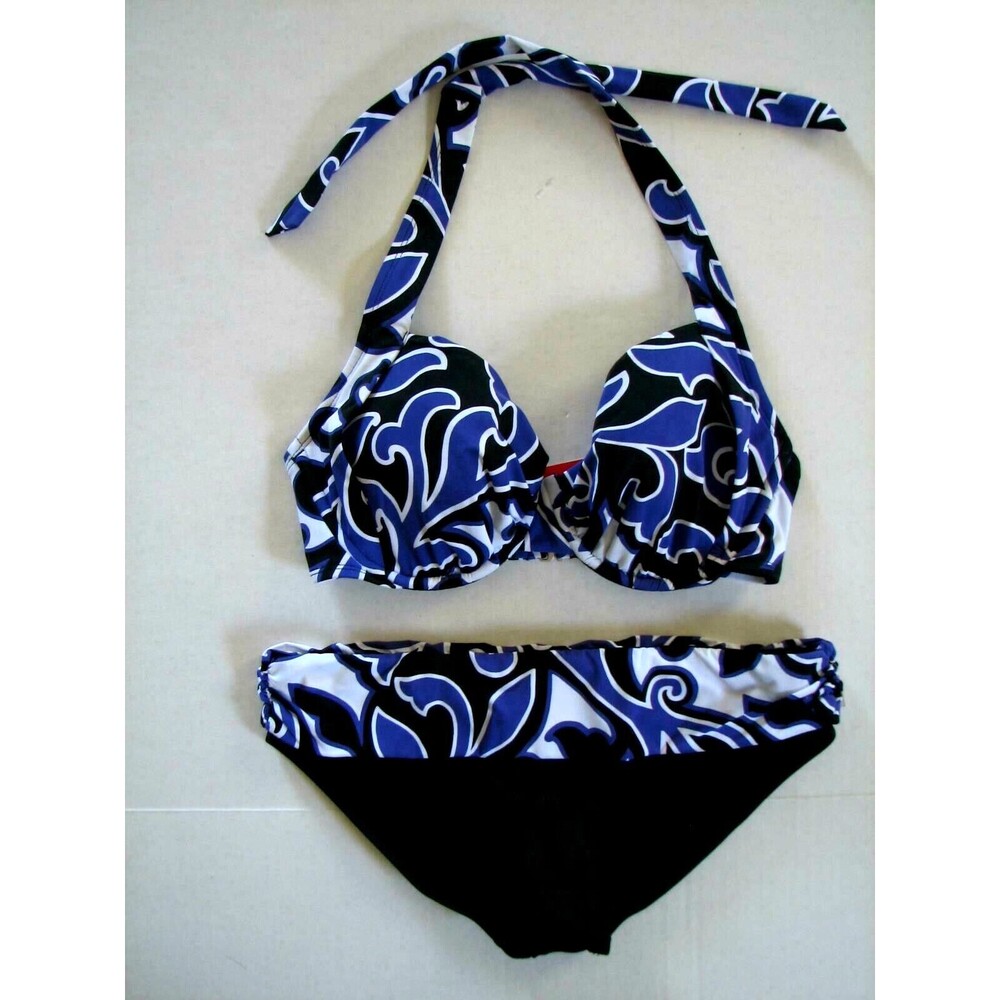 Jantzen Underwire Bikini  Two Piece Swim Bathing Suit 6 34 DD Cup